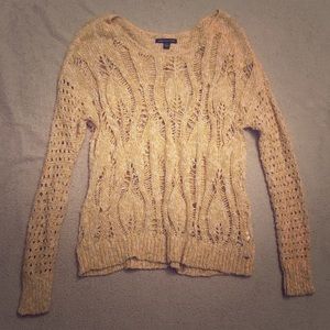 Yellow “hole-y” sweater